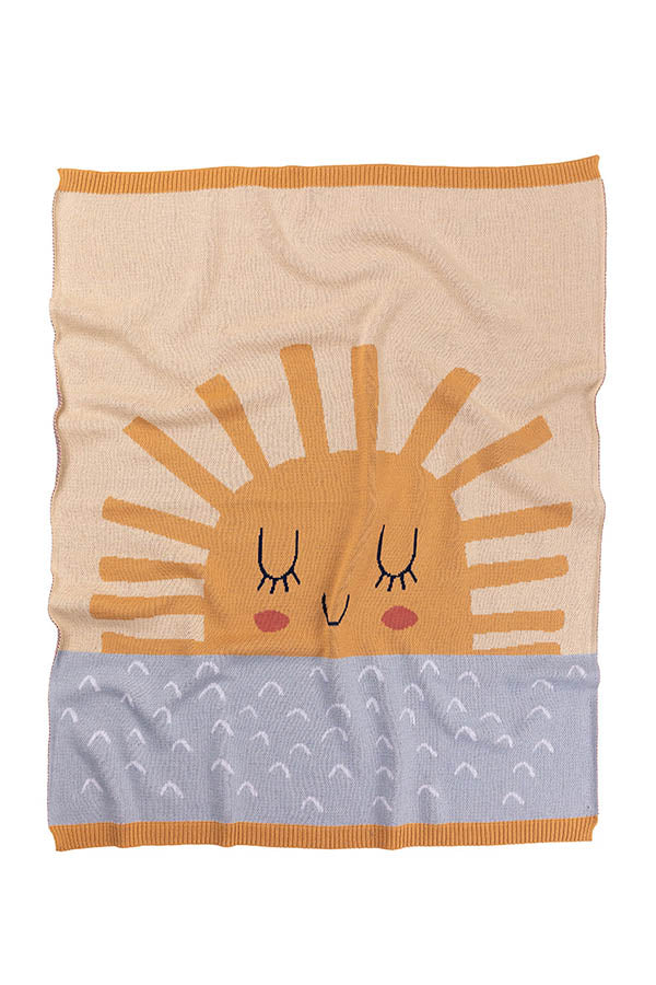 Sunshine Baby Blanket - Sky/Natural