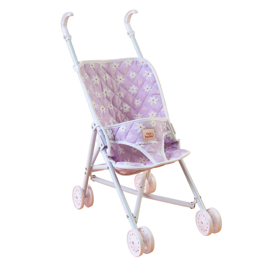 Tiny Harlow Folding Dolls Stroller -  Lilac Daisy