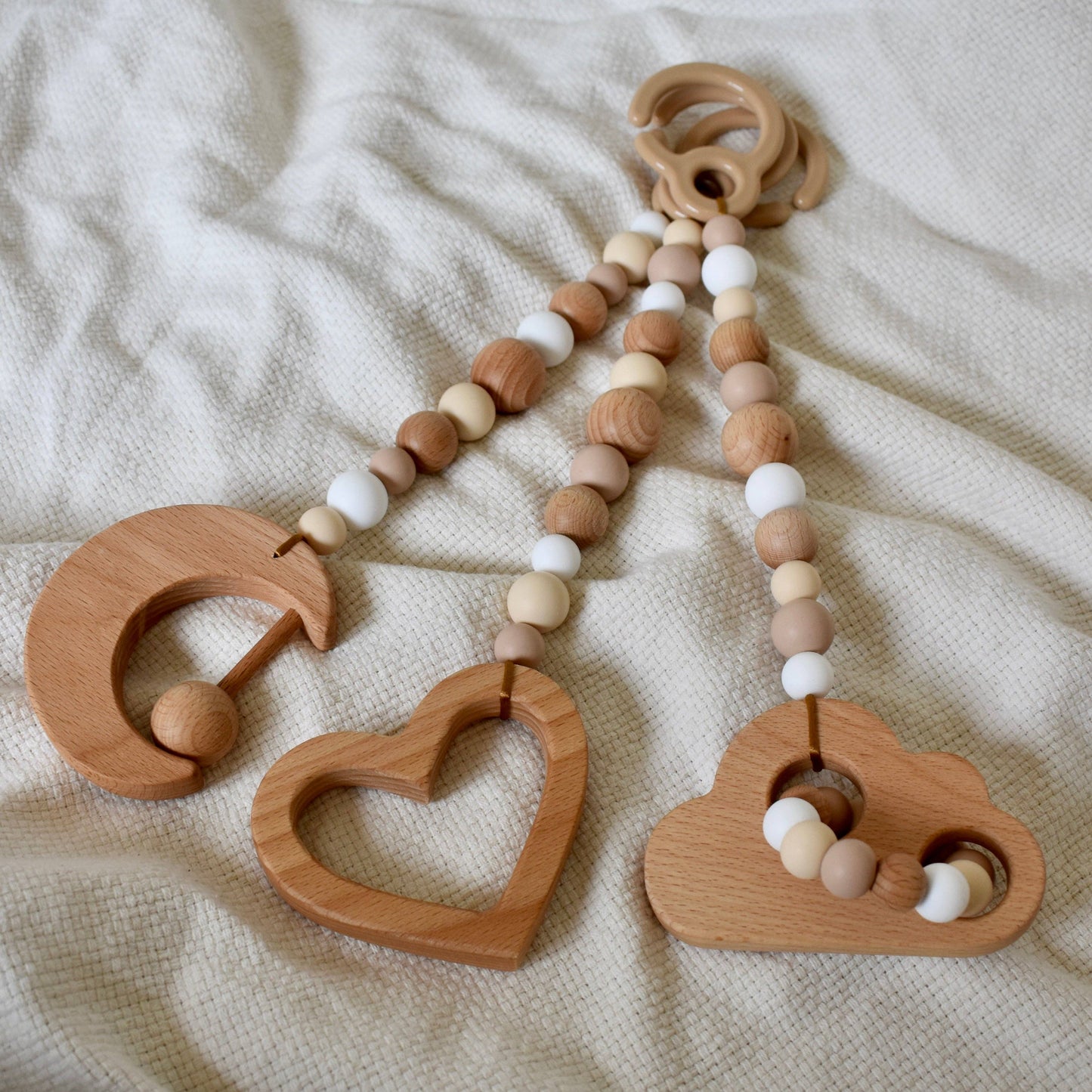 Sweet Dreams Play Gym Toys - Set of 3 Neutrals