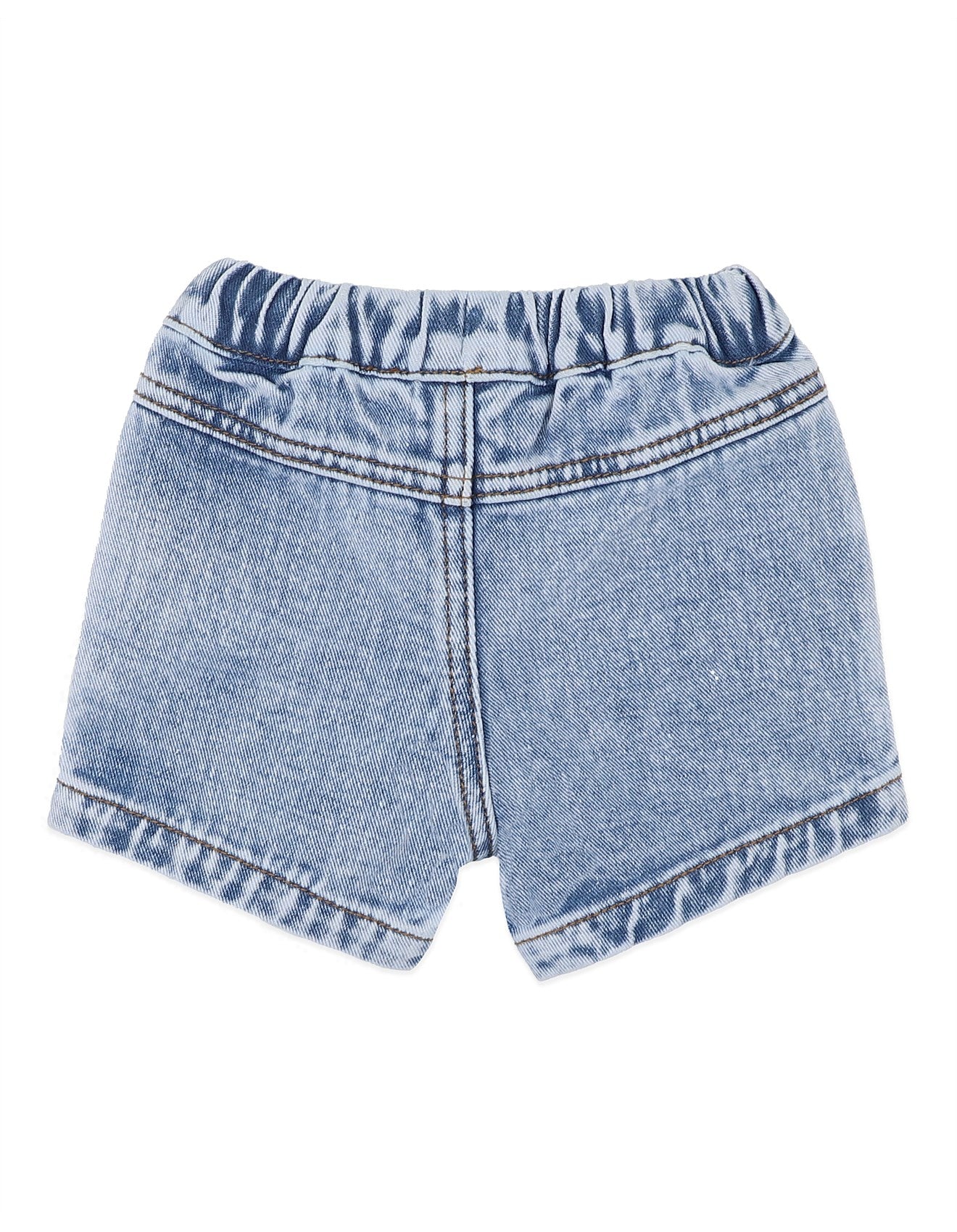 Boys Acid Wash Denim Shorts