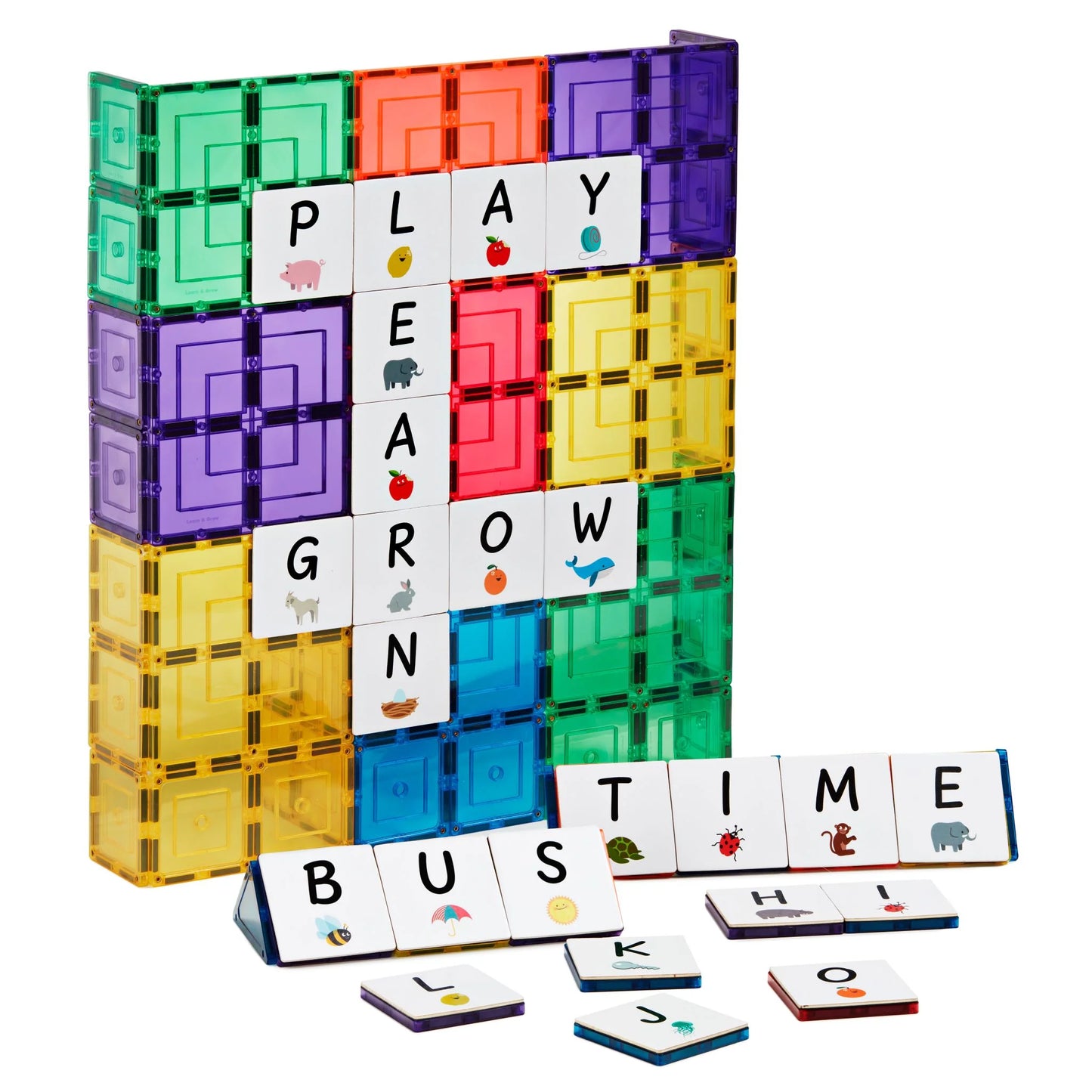Magnetic Tile Toppers - Alphabet Upper Case Pack (40pc)
