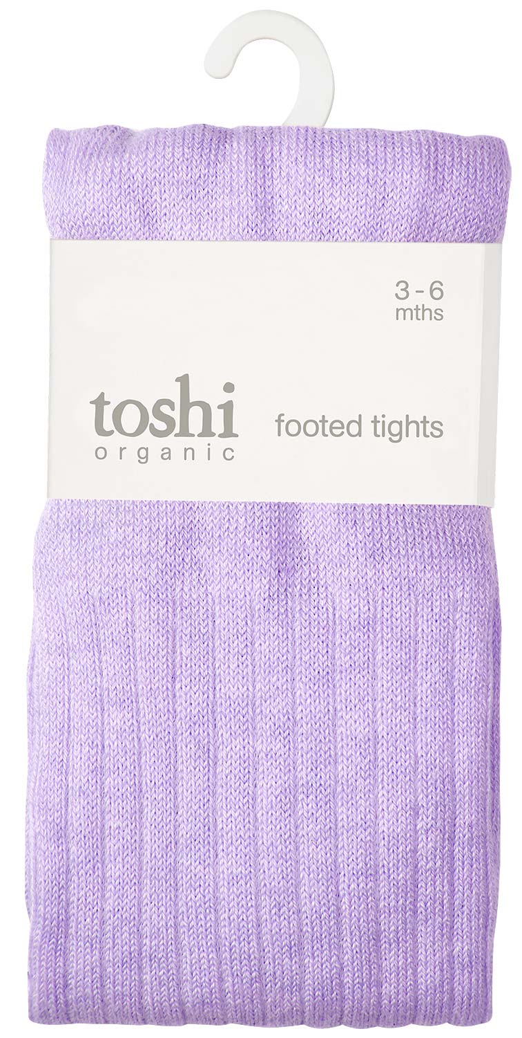 Organic Footed Tights - Dreamtime Amethyst