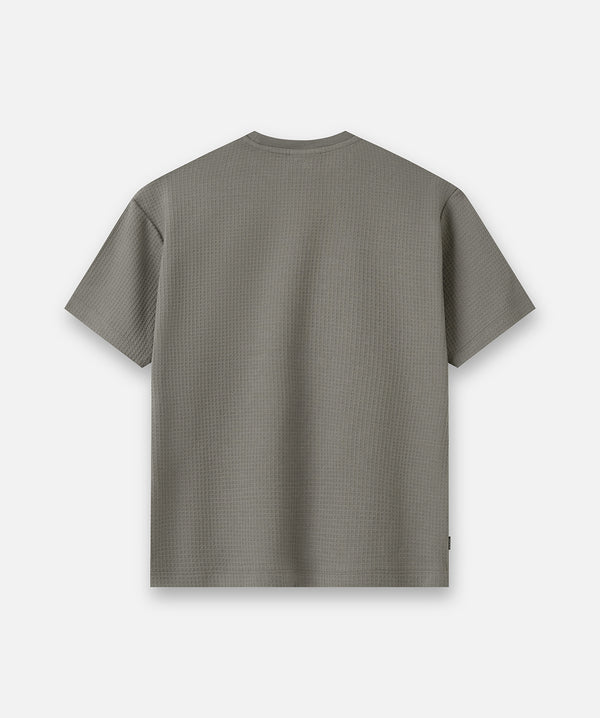 The Mayer Waffle Tee - Asphalt