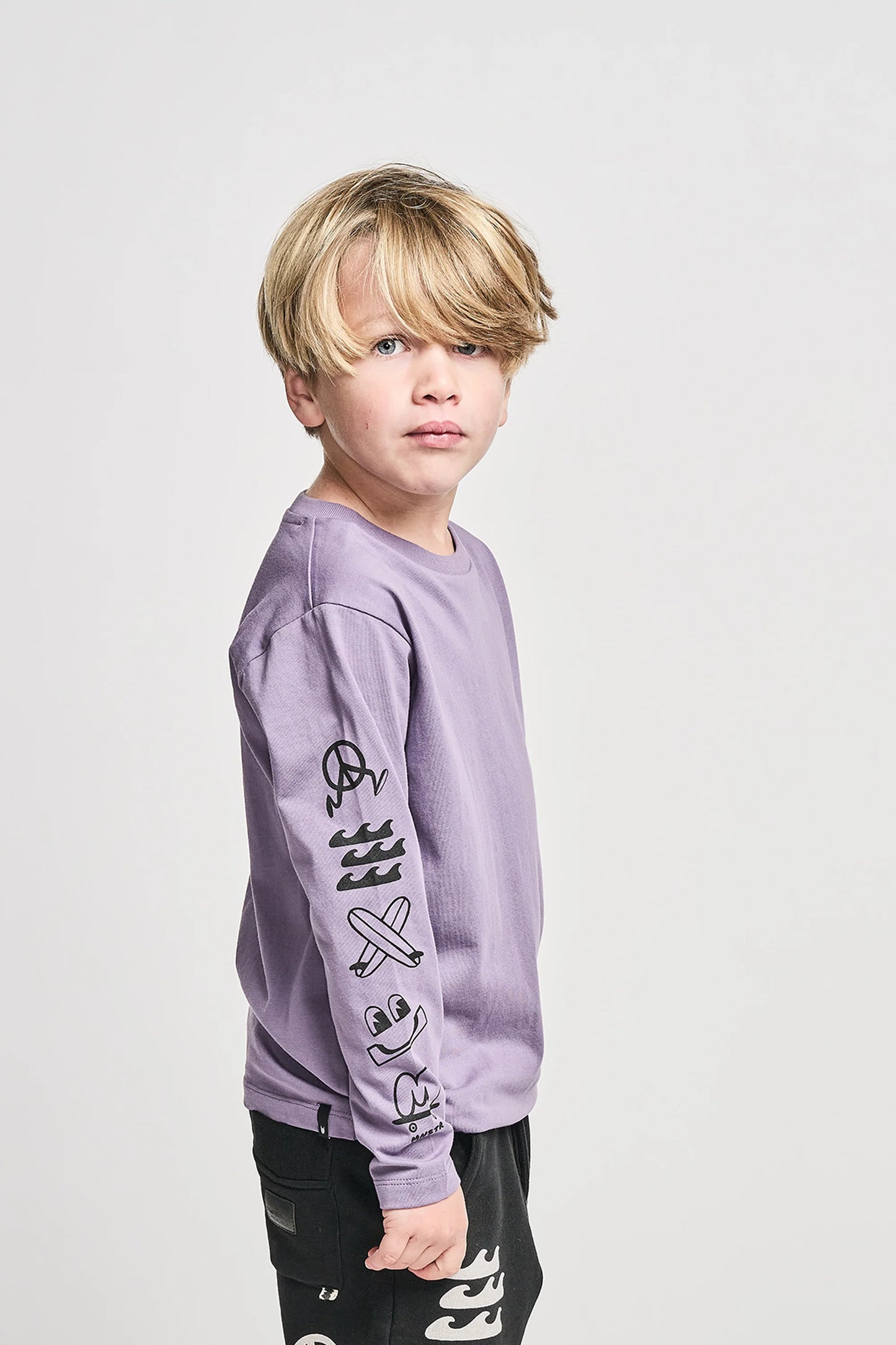 Pleasures LS Tee - Ash Purple