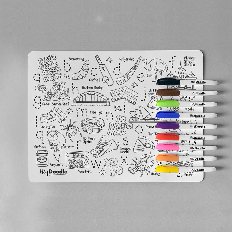 Reusable Silicone Mat - Aussie Icons