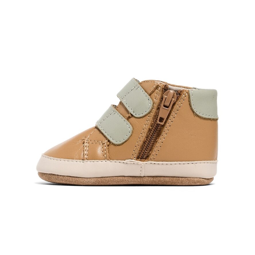 Baby Hi-Top - Tan/Sage
