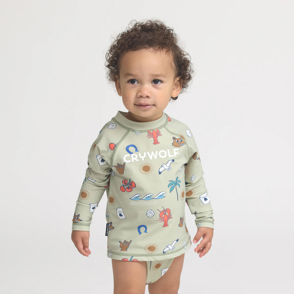 Baby Rash Vest - Lucky Days Sage