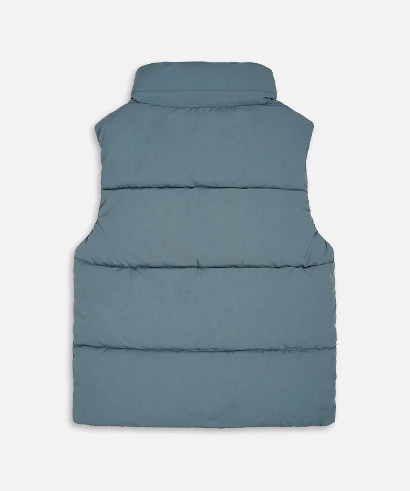 The New Chester Puffer Vest - Bay Blue