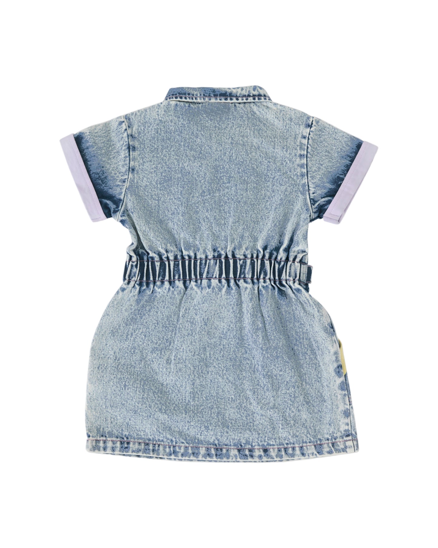 Pastel Pop Piper Denim Belted Dress