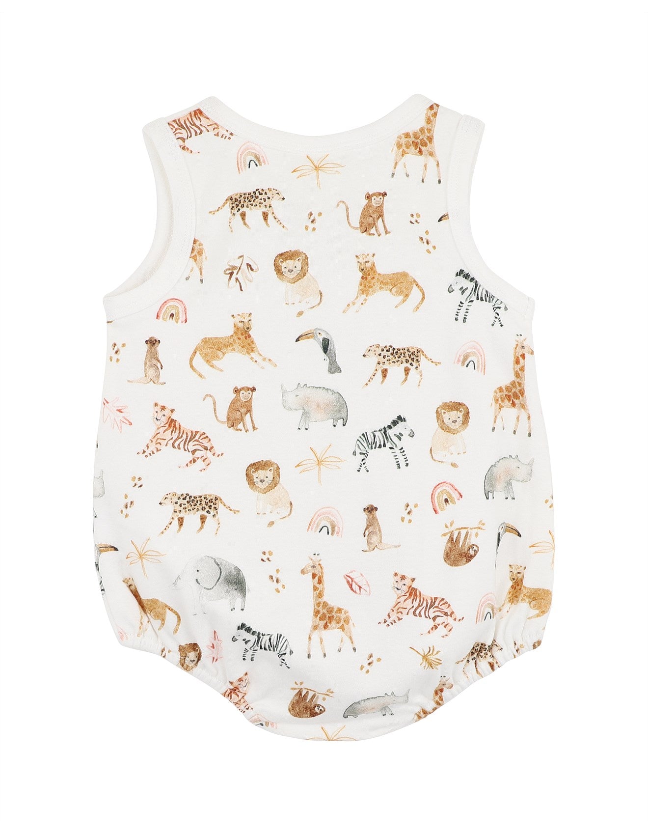 Billie Print Organic Button Front Bodysuit