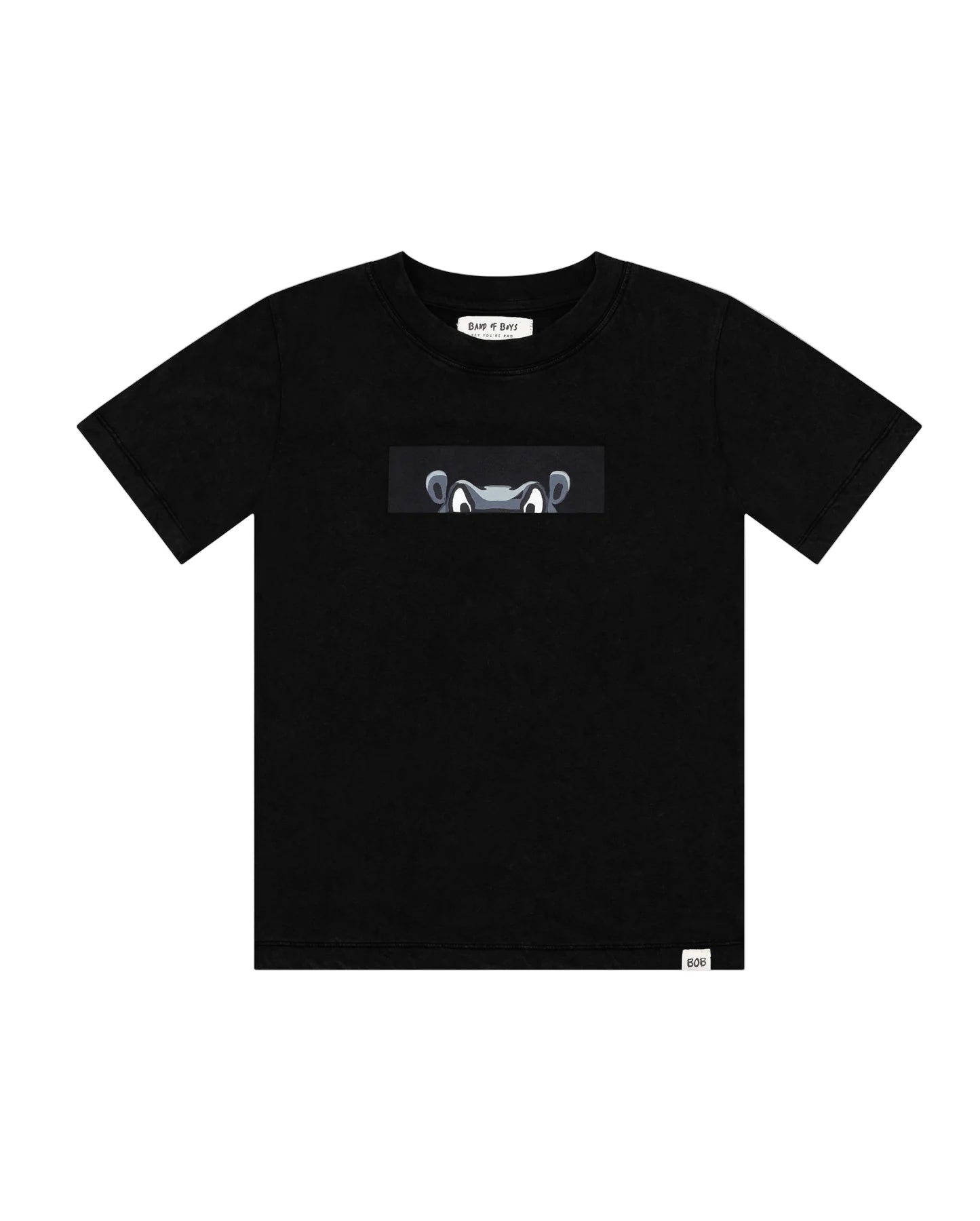 Black Wash Hippo Tee