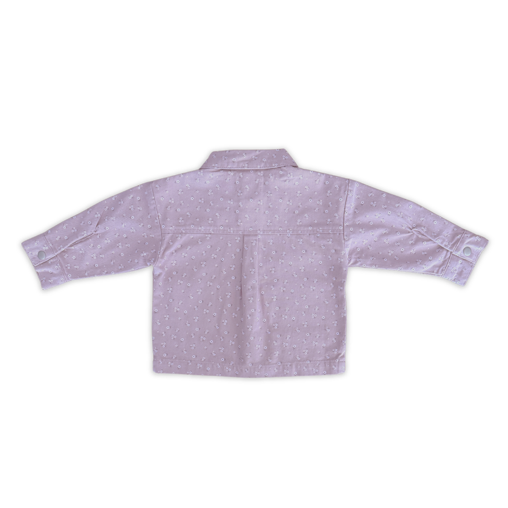 Organic Bloom Denim Shirt Jacket