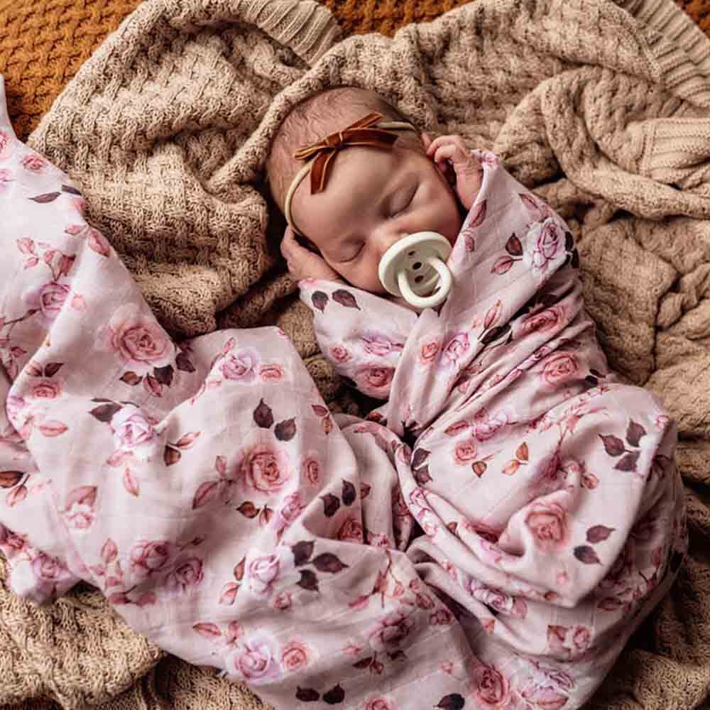 Organic Muslin Wrap - Blossom
