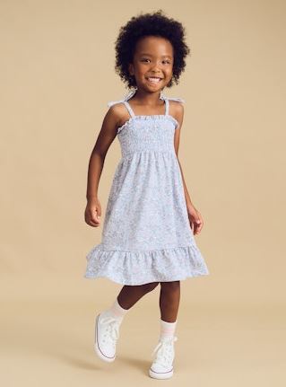 Bluebell Floral Shirred Dress