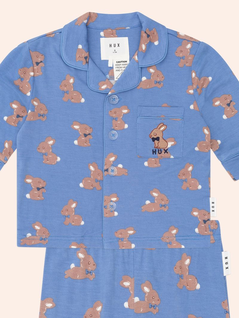 Vintage Blue Bunny PJ Set
