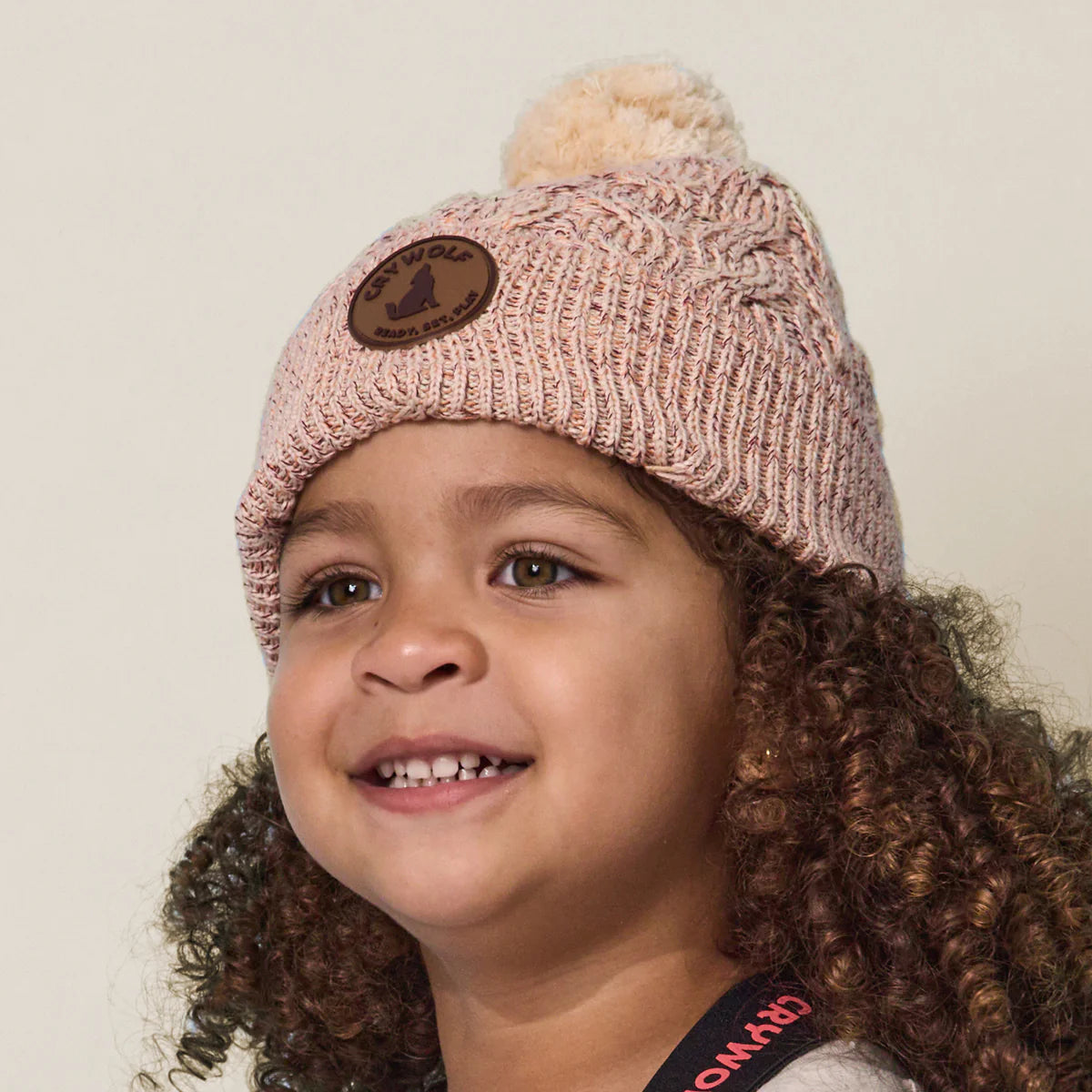 Pom Pom Beanie - Blush Speckle