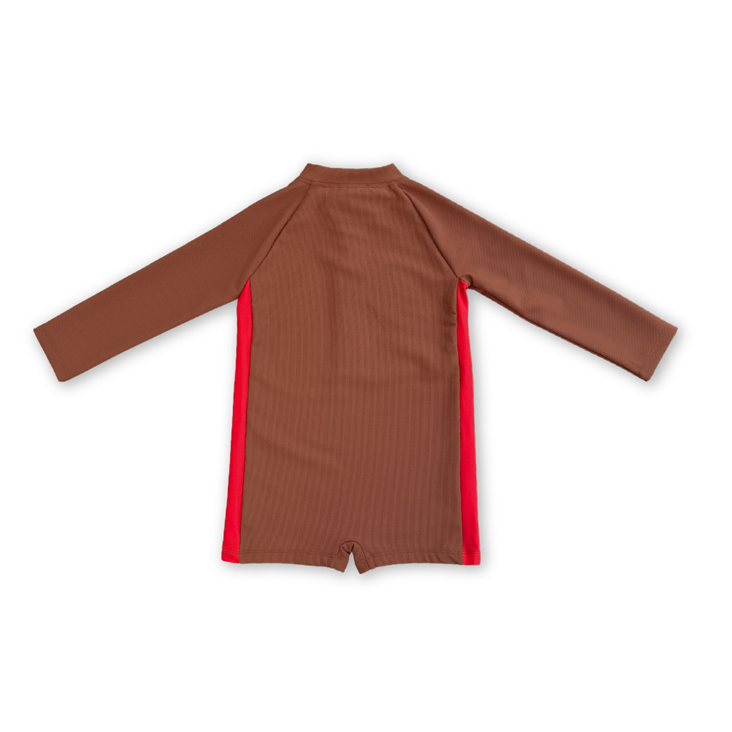 Zip LS Swim Suit - Teddy