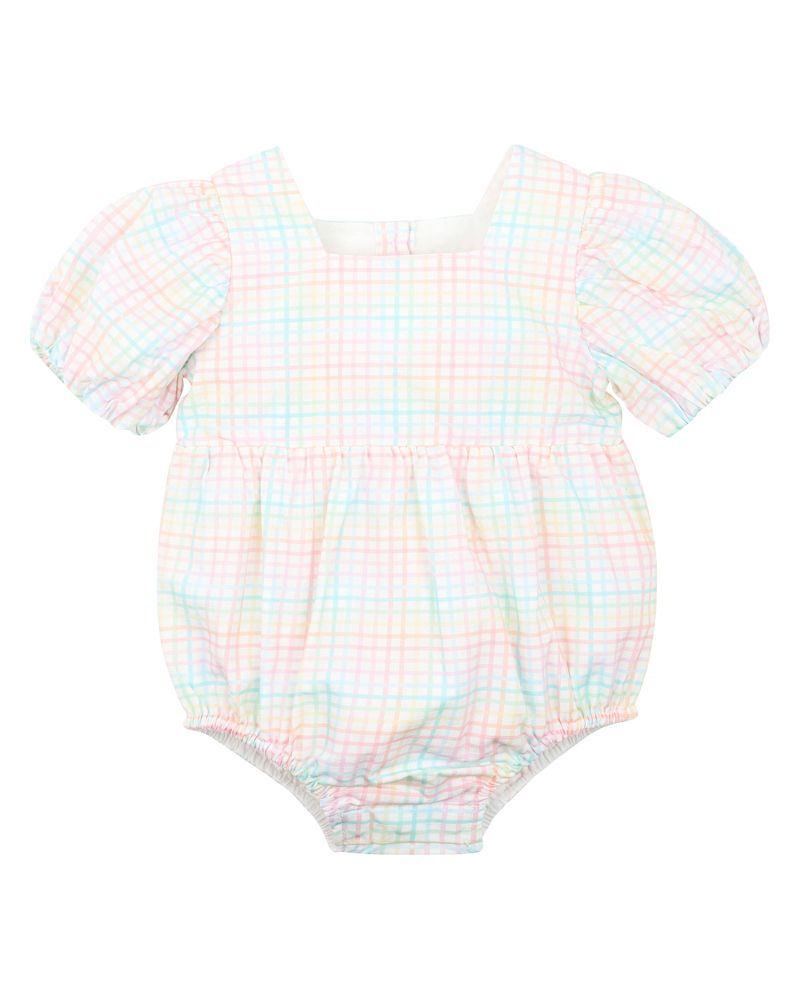 Candy Blossom Check Bodysuit