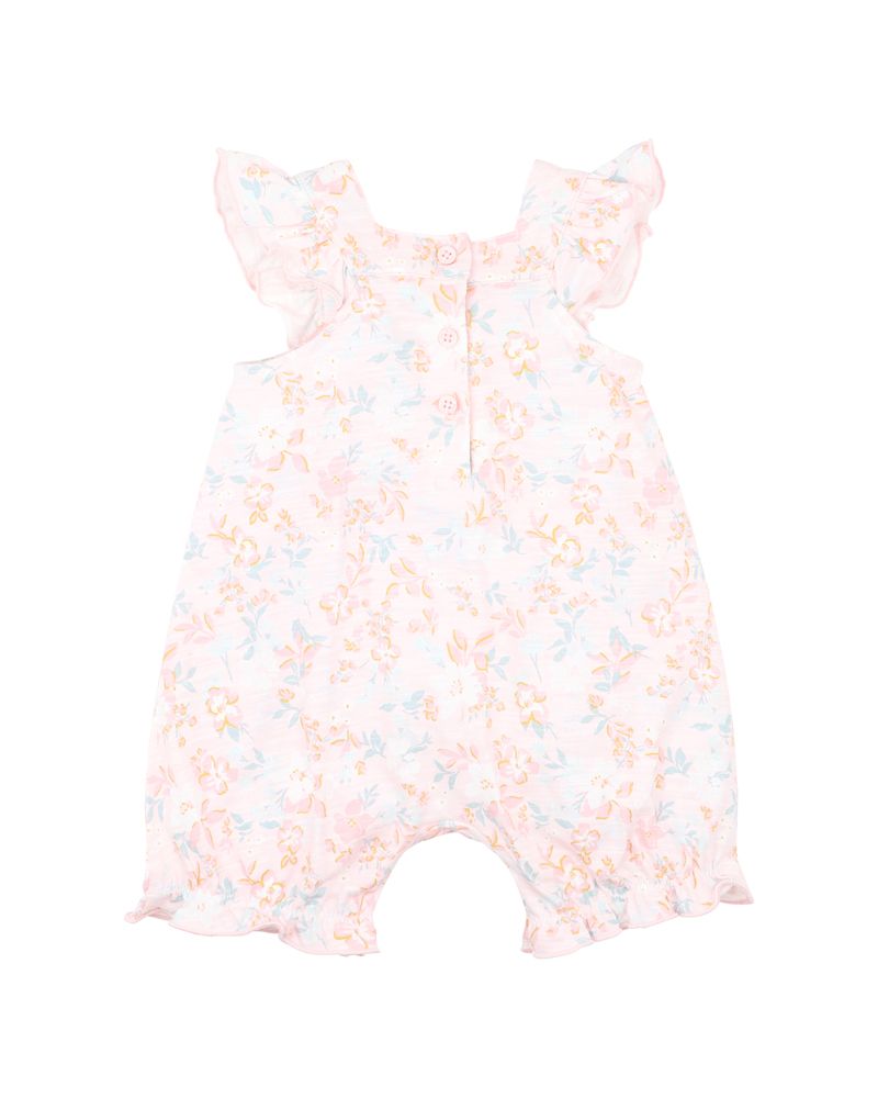Candy Blossom Print Frill Romper