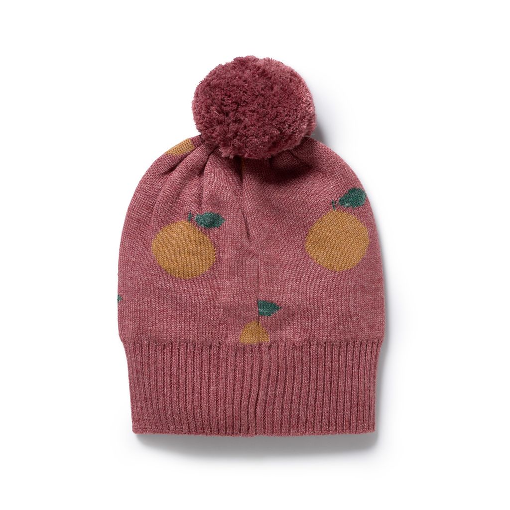Clementine Organic Knitted Jacquard Hat