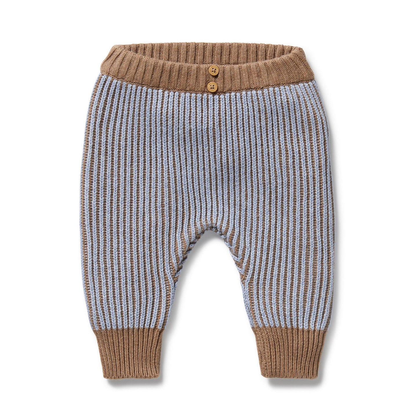 Coco Blue Speckle Organic Knitted Legging