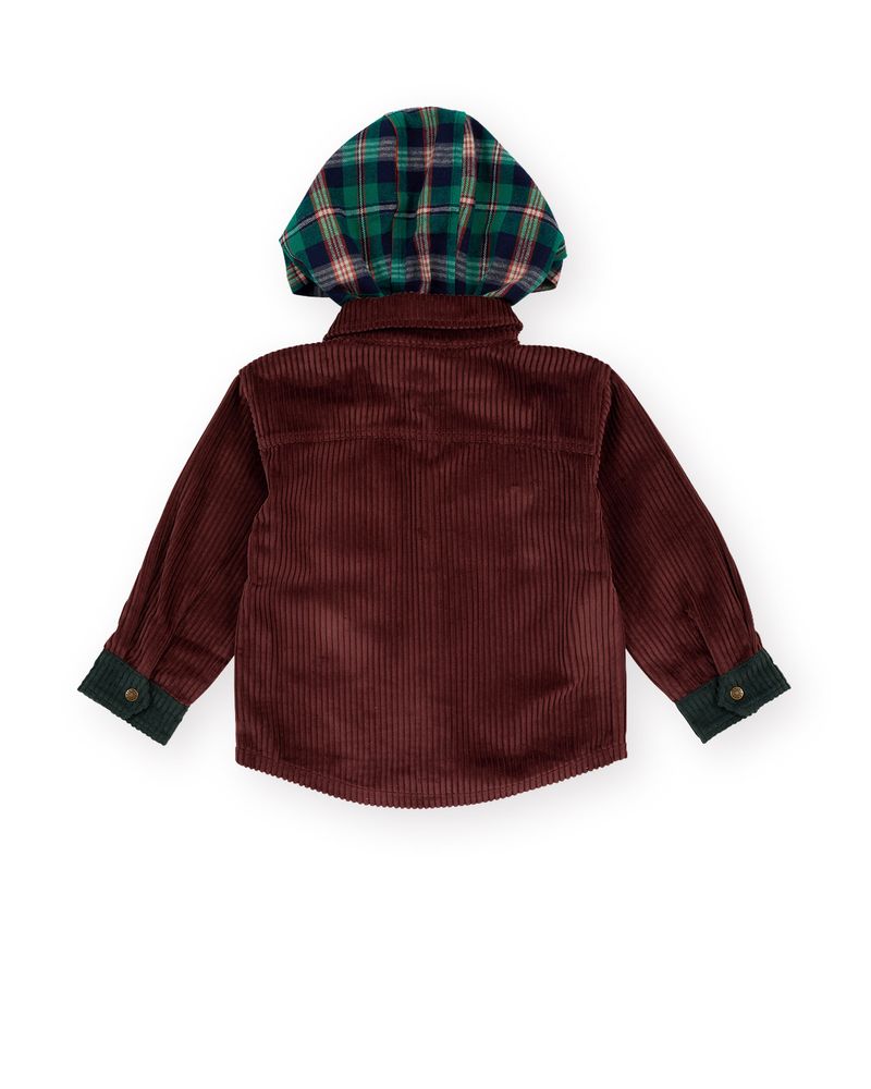 Corduroy Hooded Shirt
