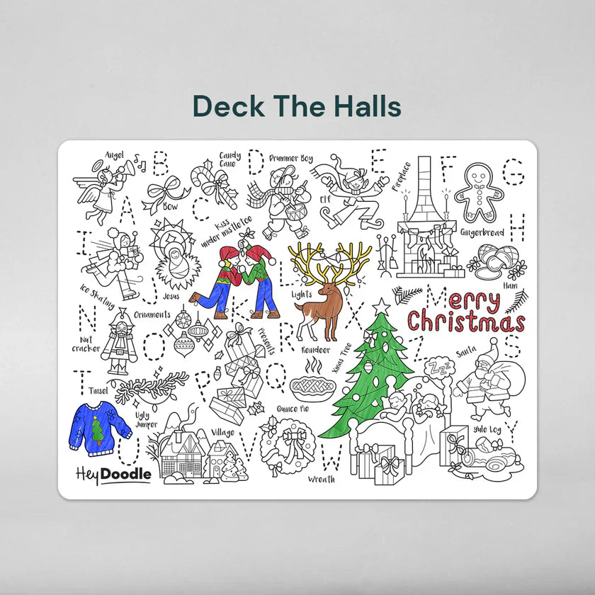 Reusable Silicone Mat - Deck The Halls