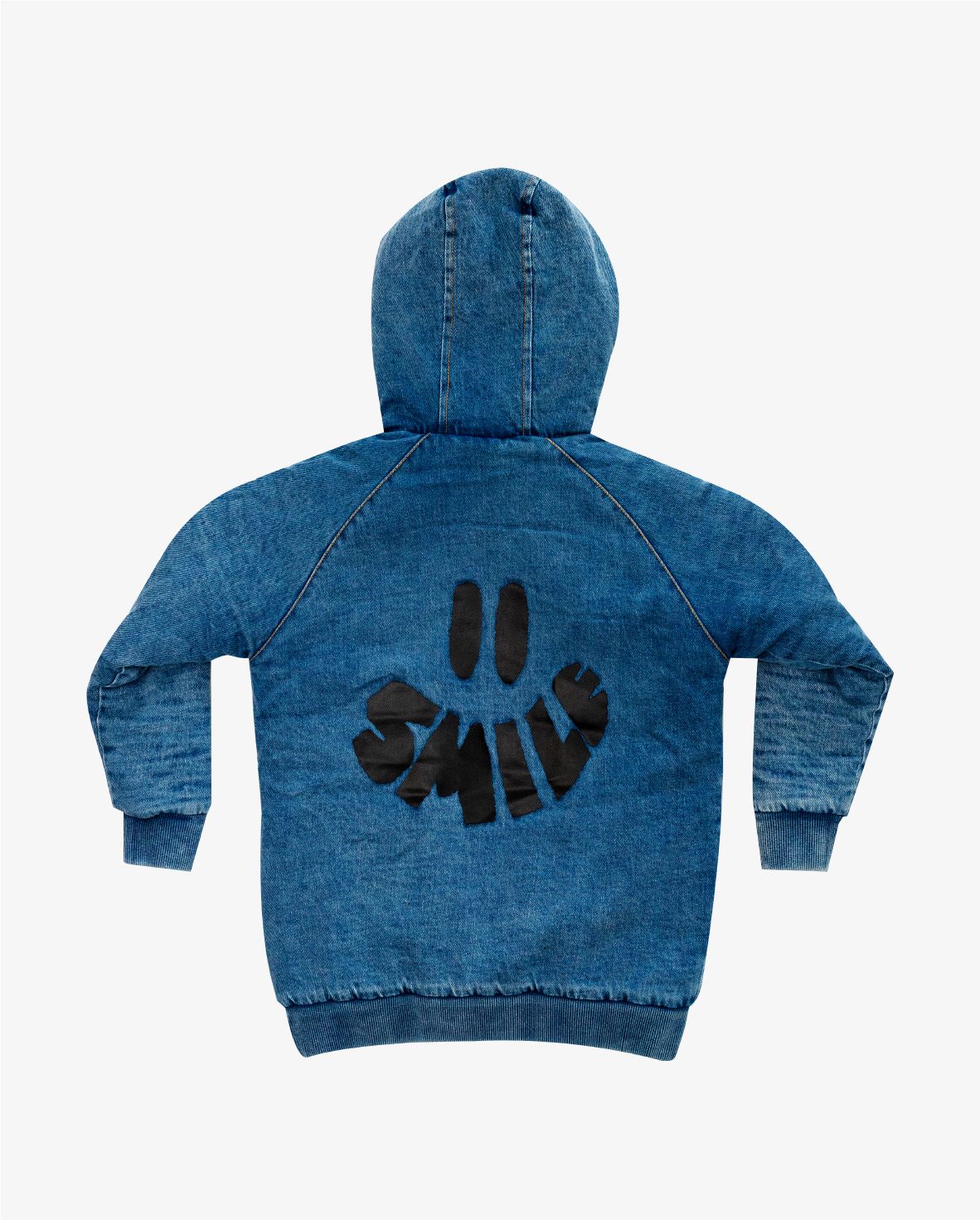 Denim Smile Bomber Jacket