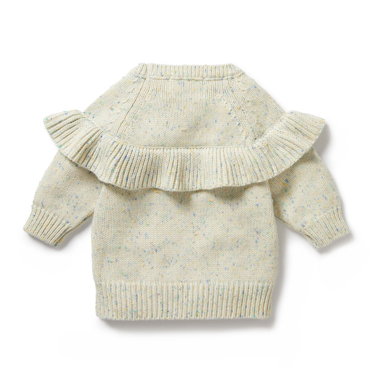 Dew Fleck Knitted Ruffle Jumper