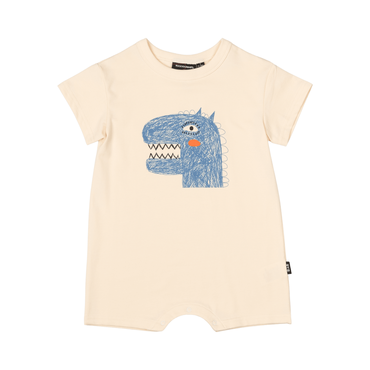 Dino Art Baby Short Romper