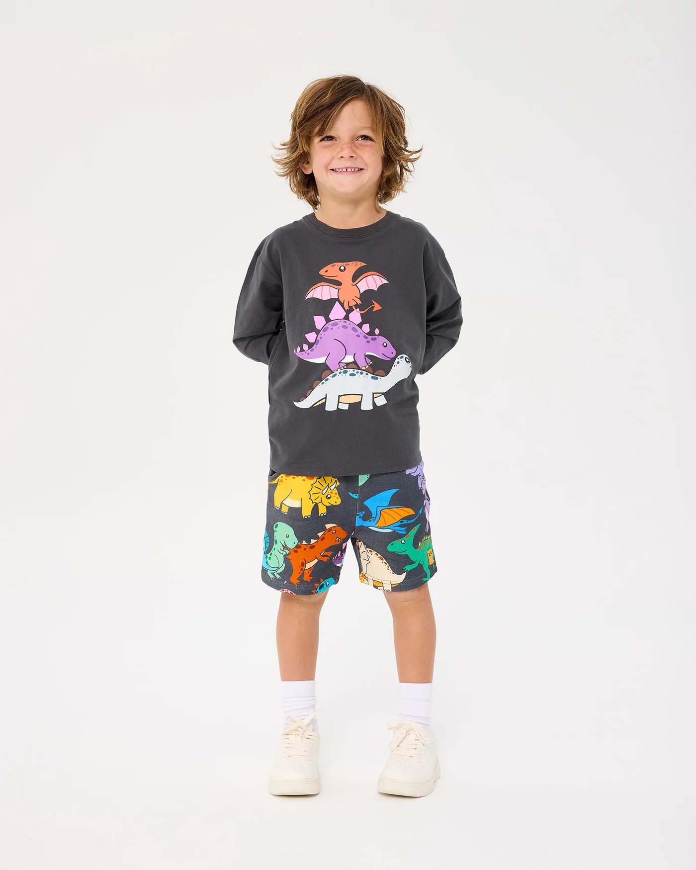 Dino Stack Long Sleeve T-Shirt