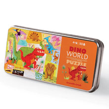 Load image into Gallery viewer, Dino World Puzzle Tin - 50pc
