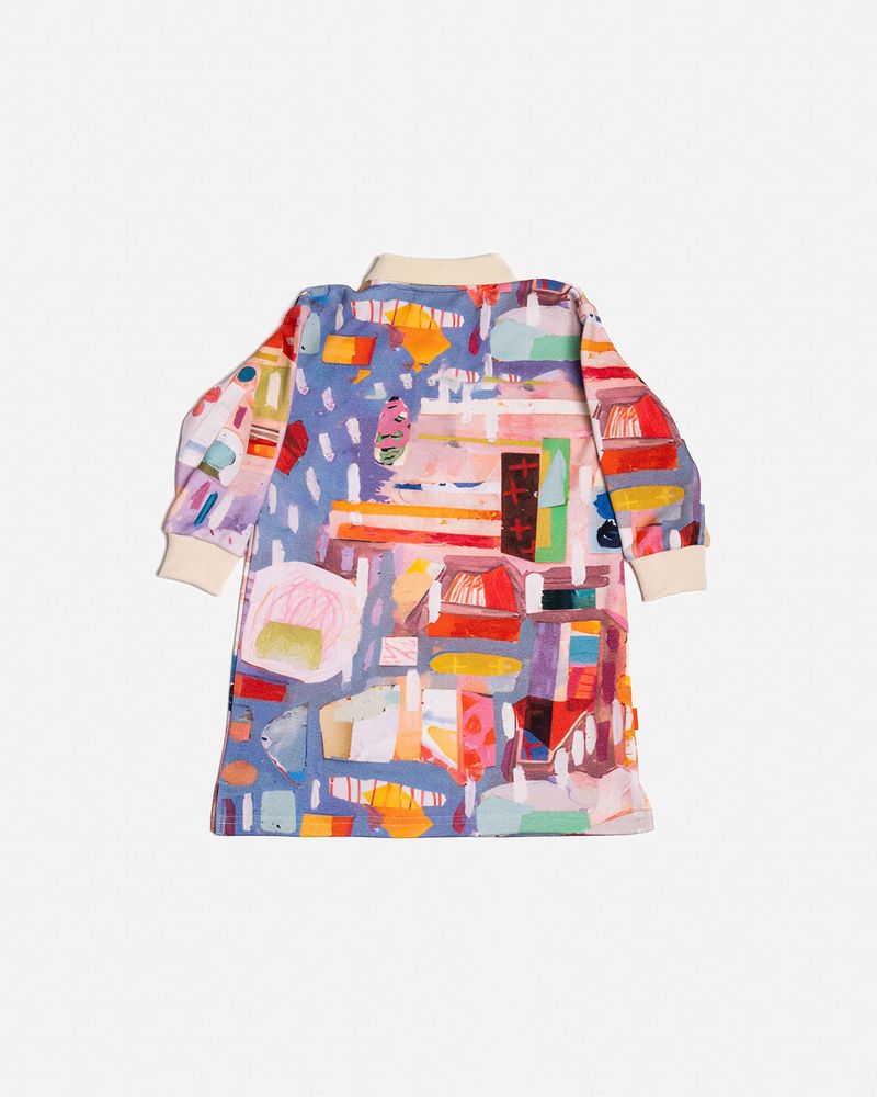 French Terry Dress - September Rain