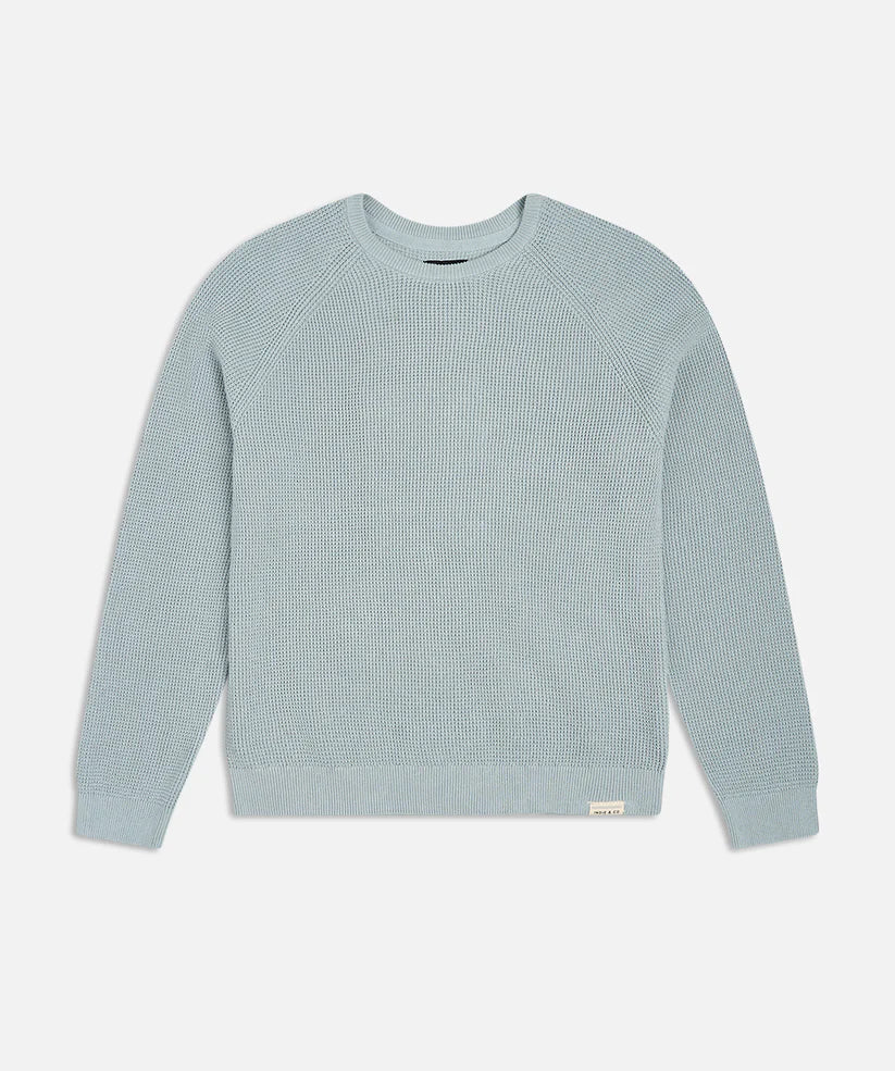 The Summit Raglan Knit - Duck Egg