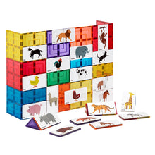 Load image into Gallery viewer, Magnetic Tile Toppers - Duo Animal Puzzle Pack (40pc)

