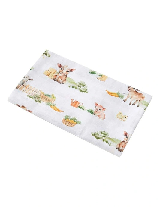 Organic Muslin Wrap - Farm