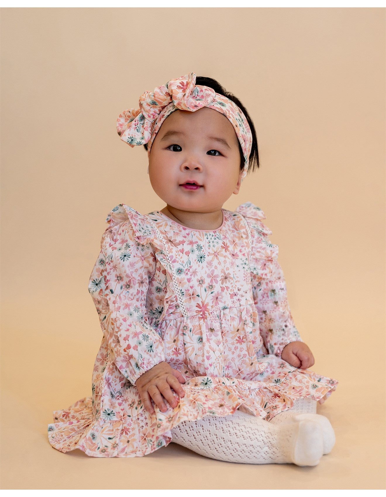 Fern Floral Organic Overlay Dress