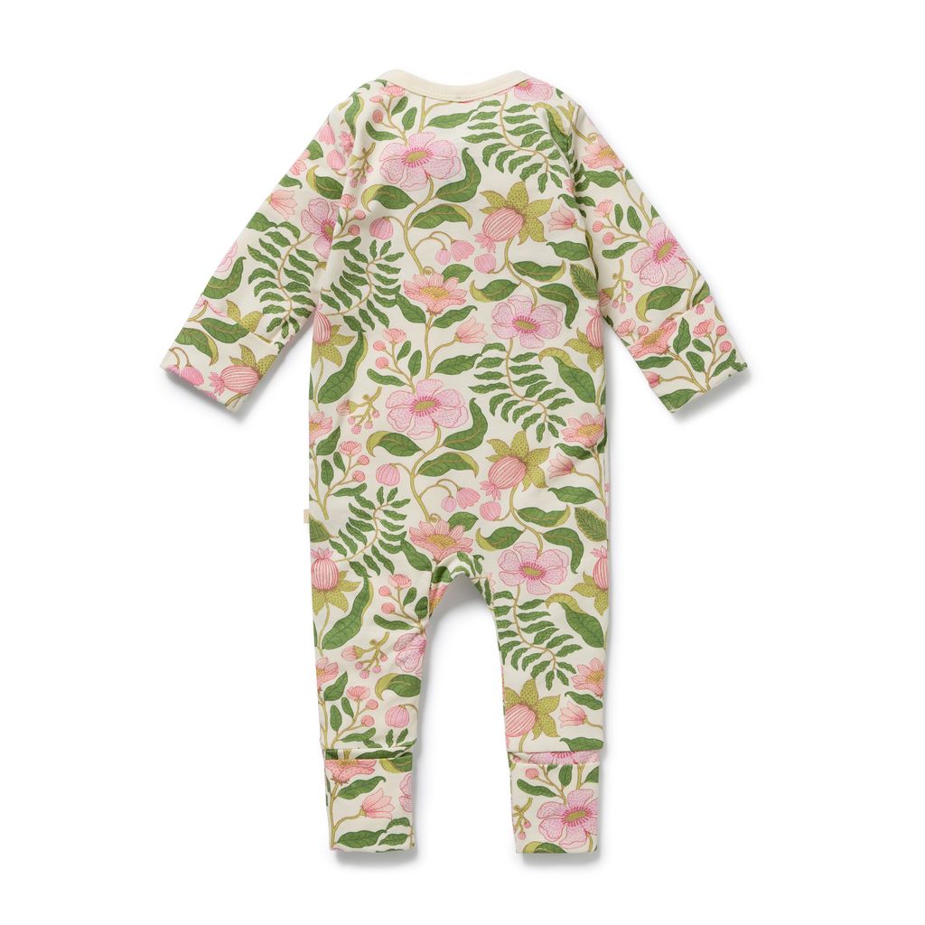 Ma Fleur Organic Zipsuit with Feet