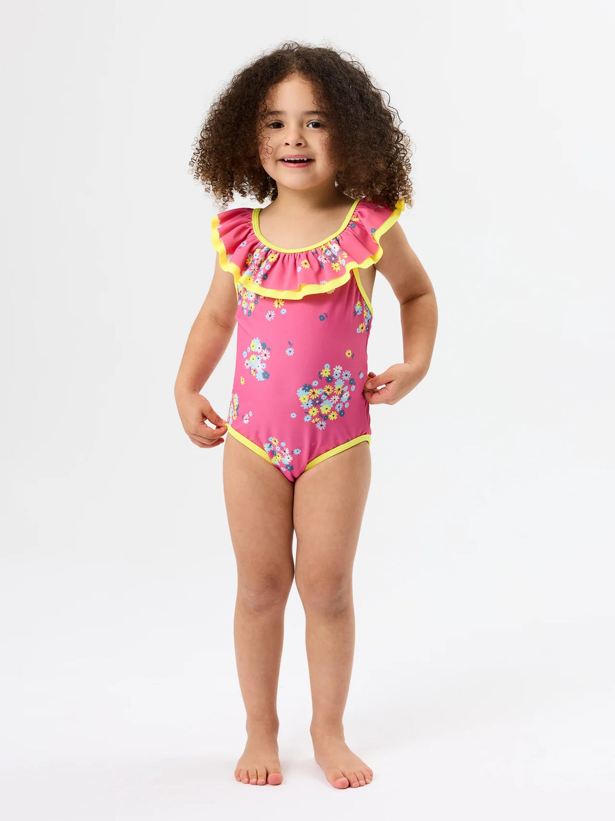 Floral Frill Collar Swimsuit