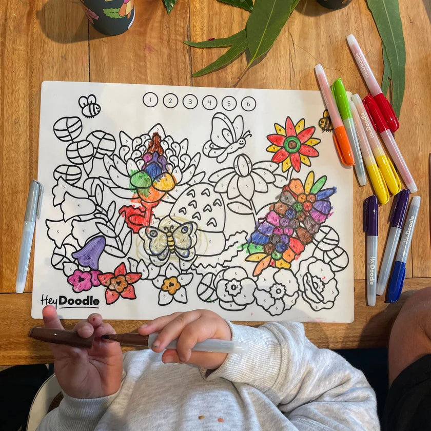 Flower Power - Classic Colouring & Doodle Mat