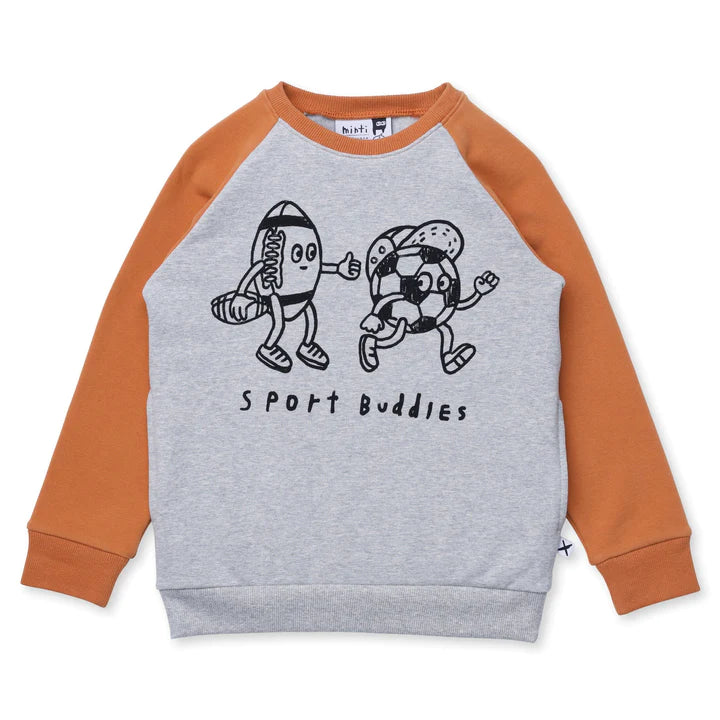 Sport Buddies Furry Crew - Grey Marle/Rust