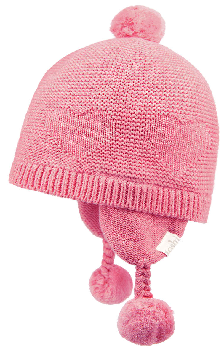 Organic Earmuff - Heart Fuschia