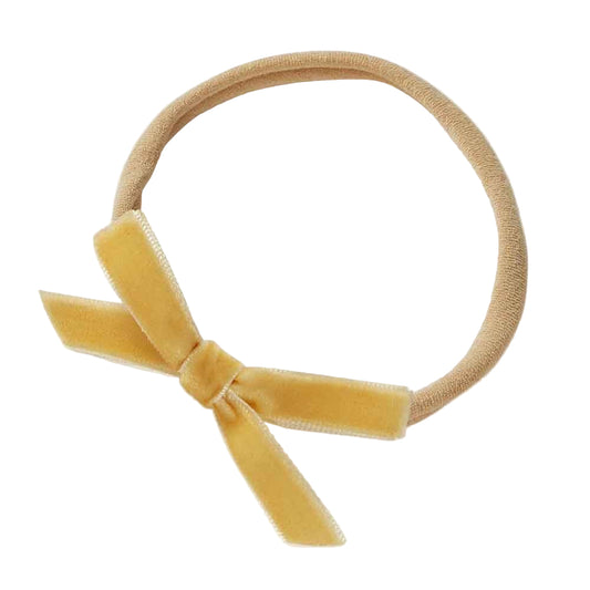 Velvet Bow - Gold
