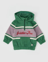 Load image into Gallery viewer, Goldie + Ace Hooded Panel Sweater - Alpine Green

