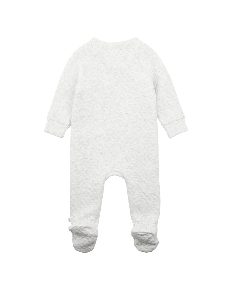 Happy Snail Quilted LS Onesie