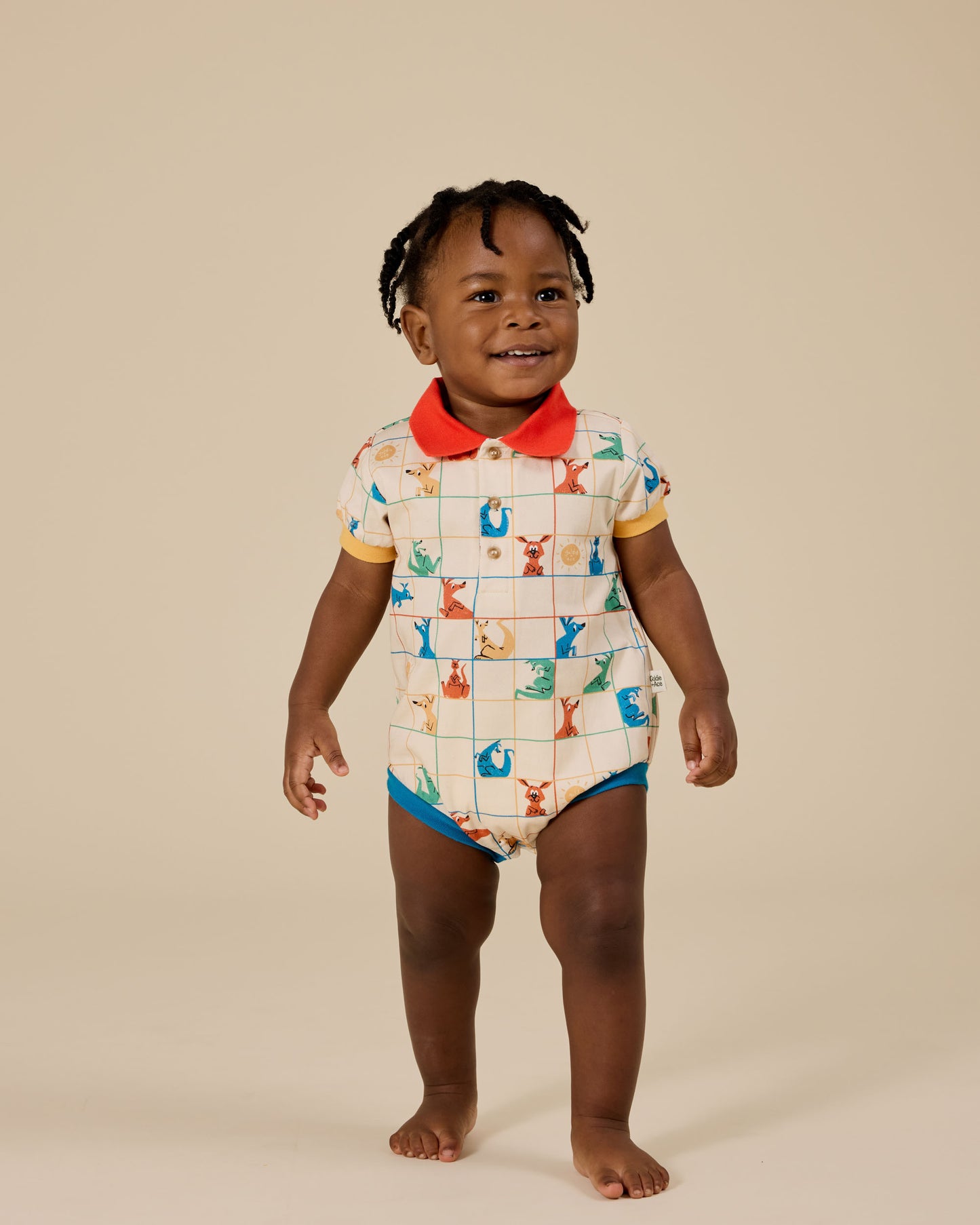 Hopscotch Polo Romper