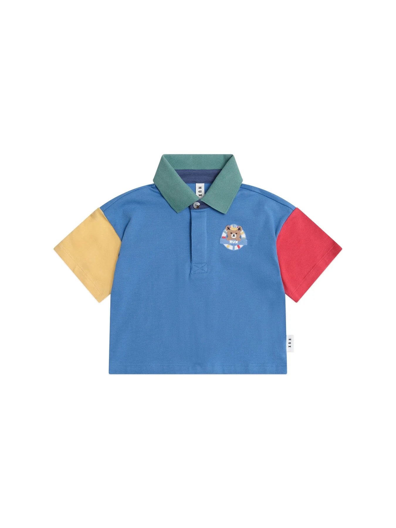 Colour Block Boxy Polo Tee
