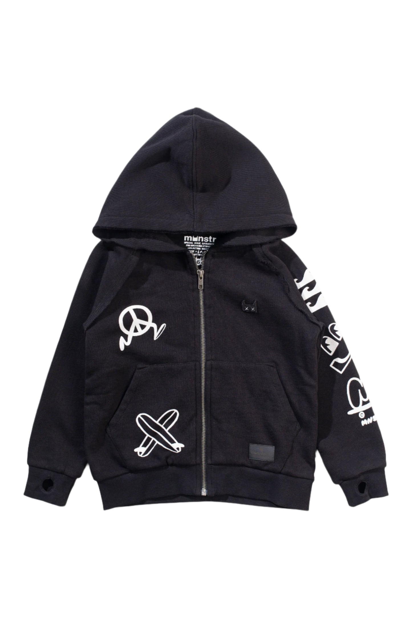 Icon Patch Hoody - Black