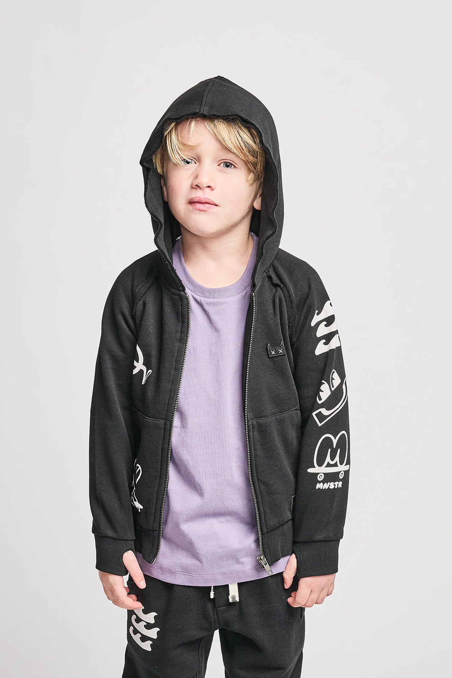 Icon Patch Hoody - Black