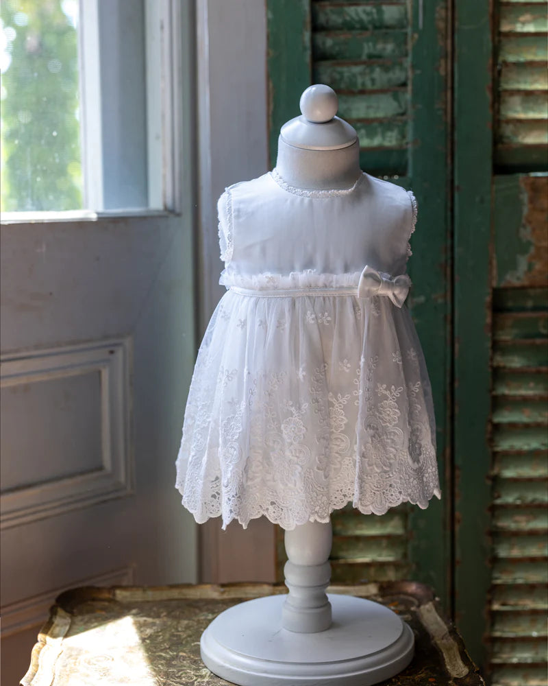 Lace Overlay Dress - Ivory